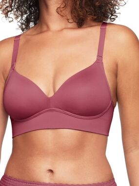 NWT Warner's Smooth Molded Cup Bra - Berry 34C